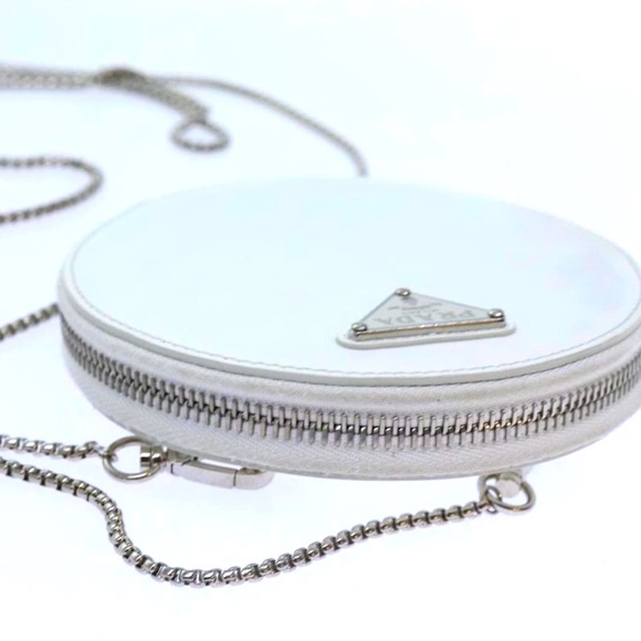 PRADA Leather Round Chain Shoulder Bag - Picture 5 of 6